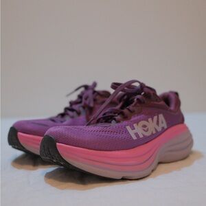 HOKA One One Bondi 8 Women's Purple Running Shoes